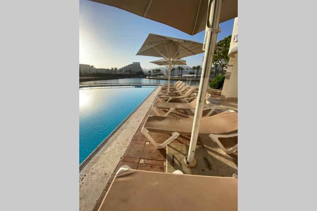 Haverim Ba'Lagouna Amazing Duplex 3Br Front Sea Lejlighed Eilat Eksteriør billede
